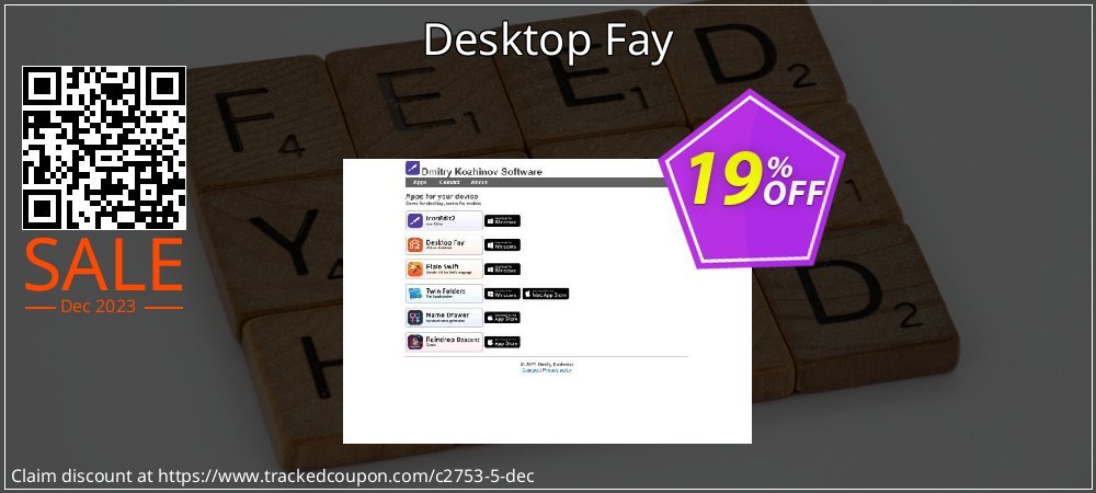 Desktop Fay coupon on National Walking Day super sale
