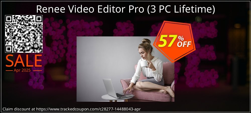 Renee Video Editor Pro - 3 PC Lifetime  coupon on Easter Day super sale