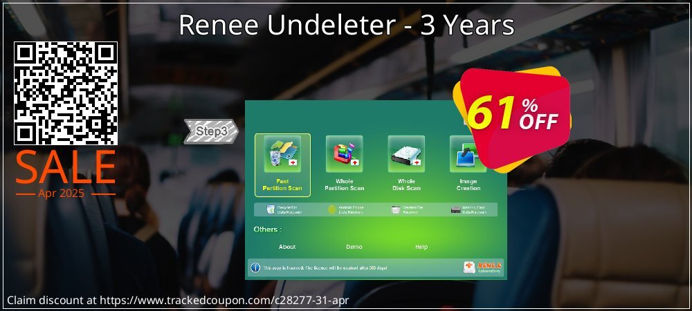 Renee Undeleter - 3 Years coupon on World Party Day offering sales