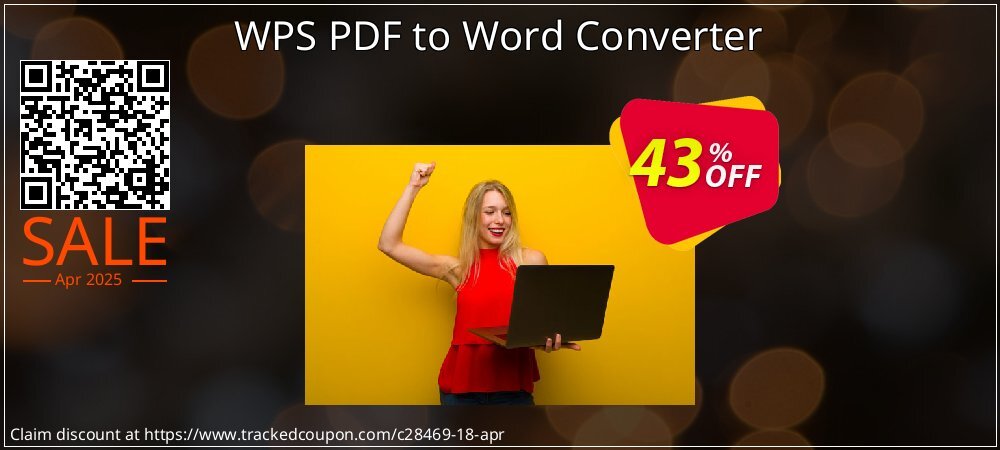 WPS PDF to Word Converter coupon on National Pizza Party Day offering sales