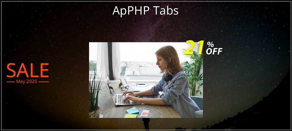 ApPHP Tabs coupon on Mother's Day discounts