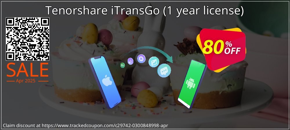 Tenorshare iTransGo - 1 year license  coupon on National Pizza Party Day offering discount