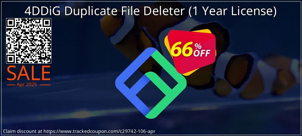 4DDiG Duplicate File Deleter - 1 Year License  coupon on World Party Day super sale