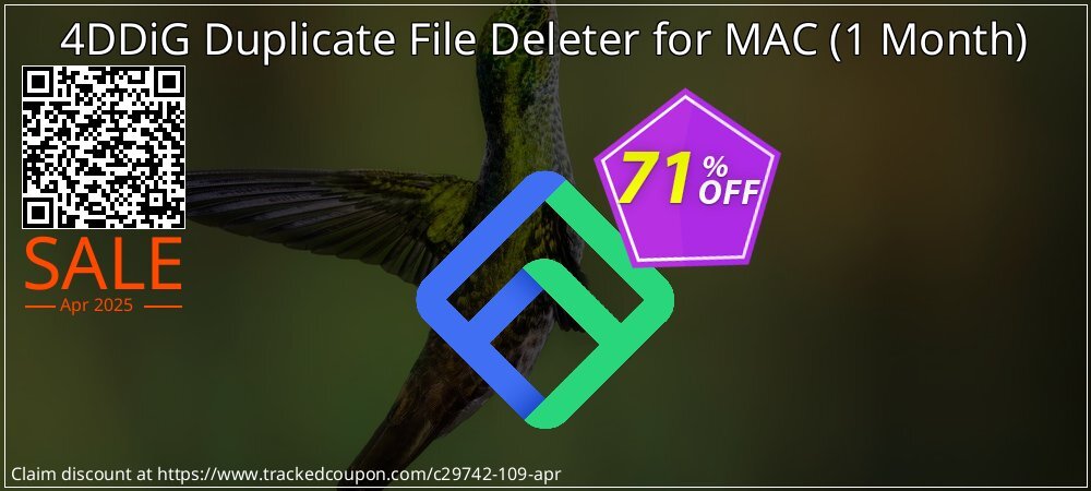 4DDiG Duplicate File Deleter for MAC - 1 Month  coupon on National Smile Day deals