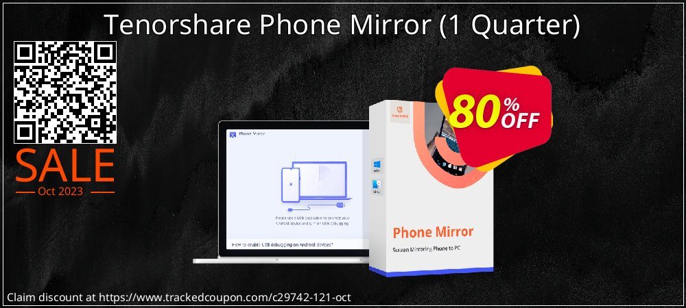 Tenorshare Phone Mirror - 1 Quarter  coupon on World Party Day discount