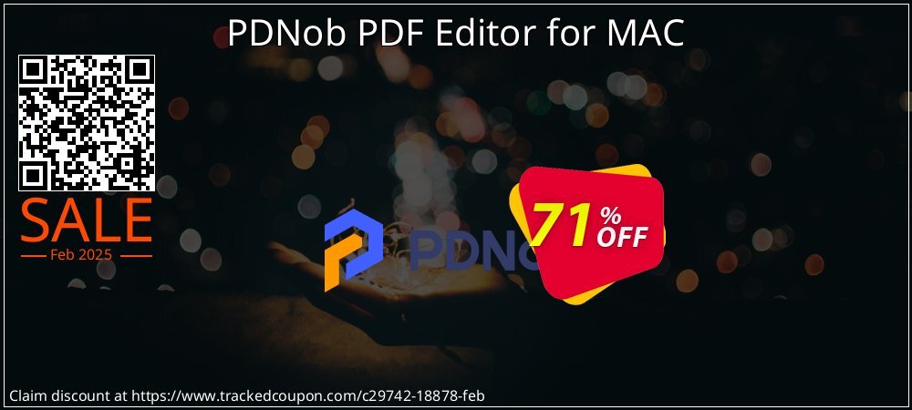 PDNob PDF Editor for MAC coupon on Constitution Memorial Day offering sales