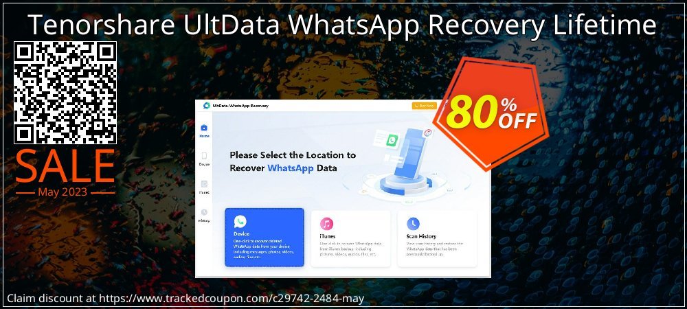 Tenorshare UltData WhatsApp Recovery Lifetime coupon on World Password Day sales