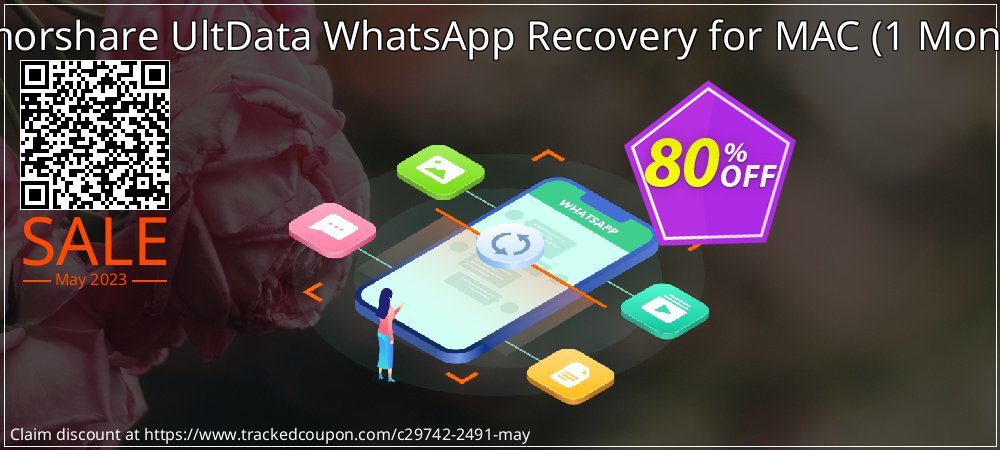 Tenorshare UltData WhatsApp Recovery for MAC - 1 Month  coupon on World Party Day super sale