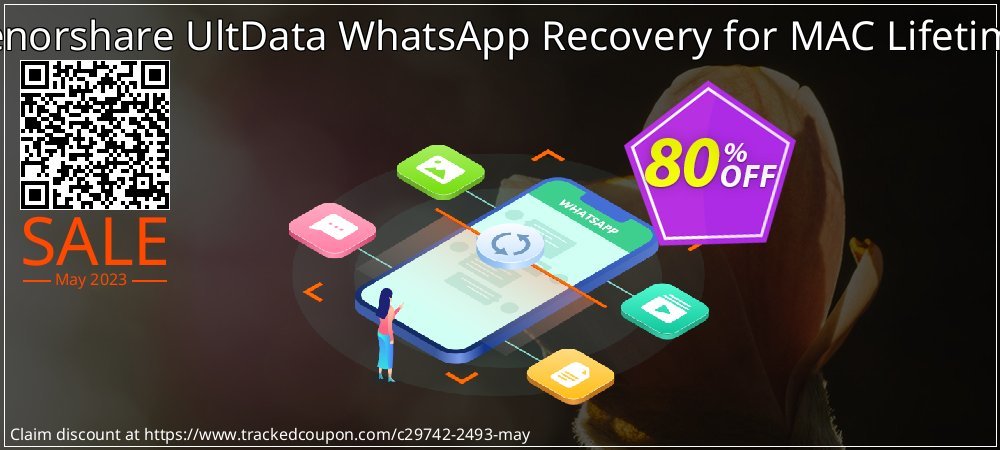 Tenorshare UltData WhatsApp Recovery for MAC Lifetime coupon on 	National Kissing Day deals