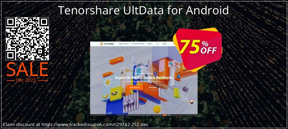 Tenorshare UltData for Android coupon on Valentine Week super sale