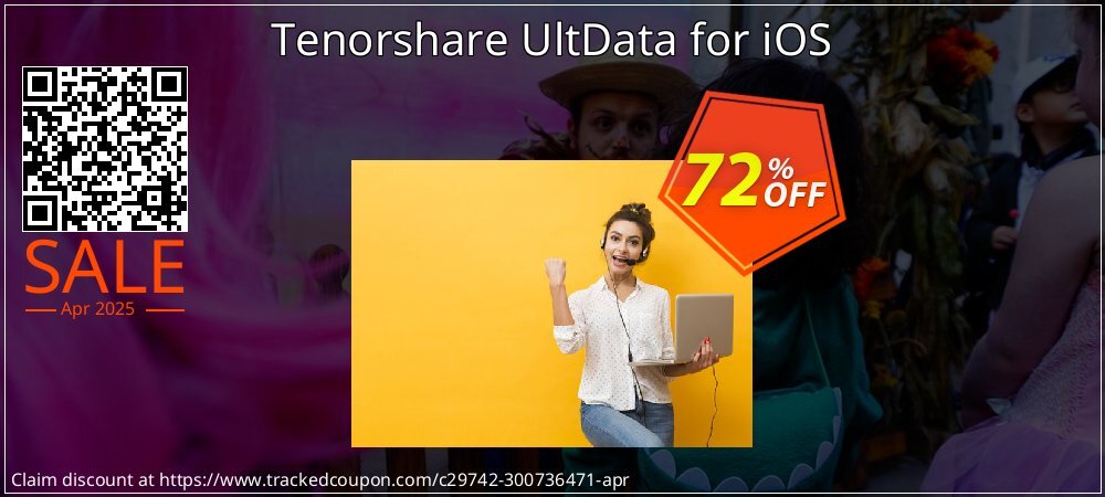 Tenorshare UltData for iOS coupon on World Party Day discount