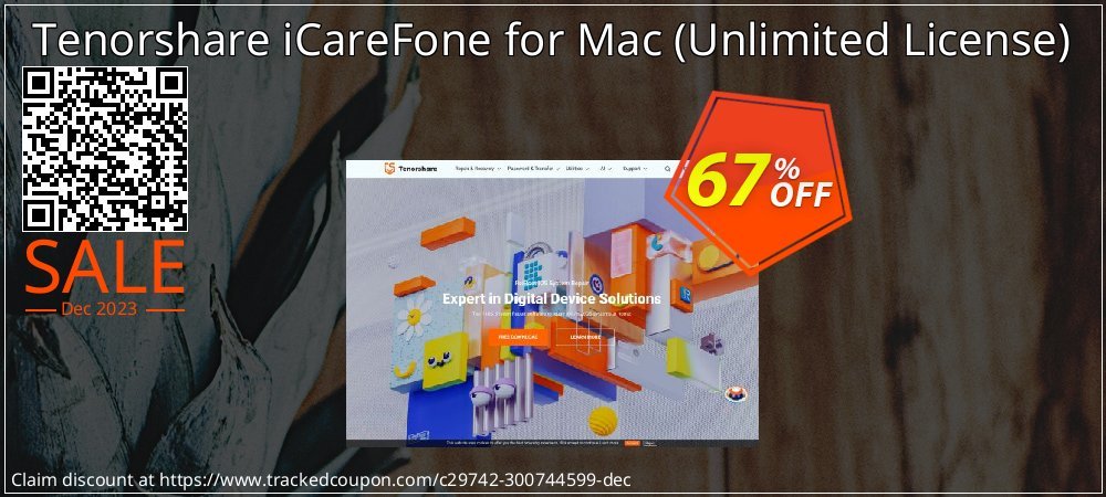 Tenorshare iCareFone for Mac - Unlimited License  coupon on World Humanitarian Day promotions
