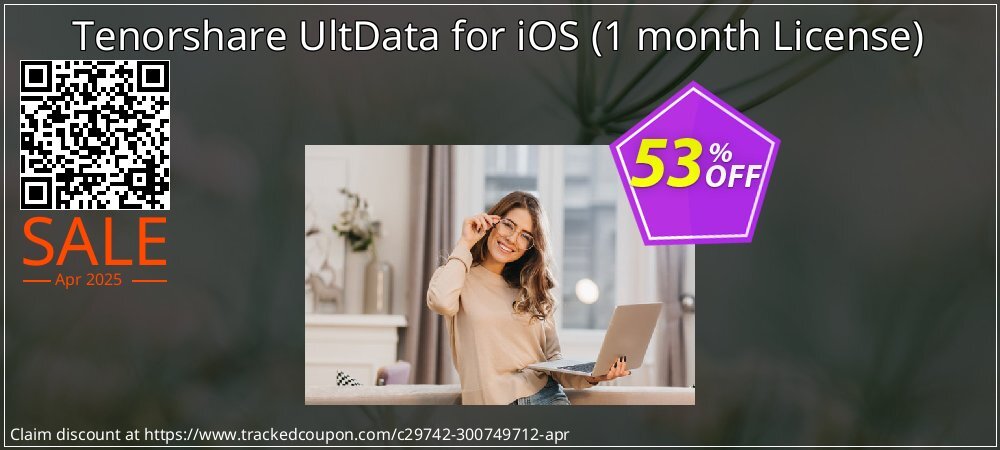 Tenorshare UltData for iOS - 1 month License  coupon on Working Day super sale