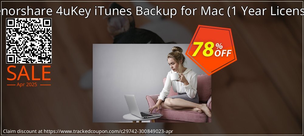 Tenorshare 4uKey iTunes Backup for Mac - 1 Year License  coupon on Easter Day deals