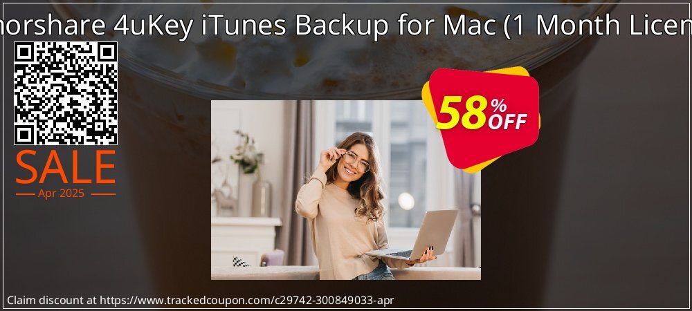 Tenorshare 4uKey iTunes Backup for Mac - 1 Month License  coupon on National Pizza Party Day discount