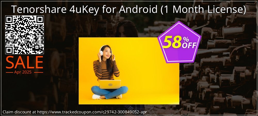 Tenorshare 4uKey for Android - 1 Month License  coupon on April Fools' Day discount