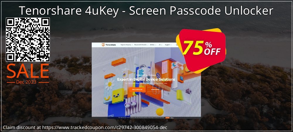 Tenorshare 4uKey - Screen Passcode Unlocker coupon on Earth Hour offering discount