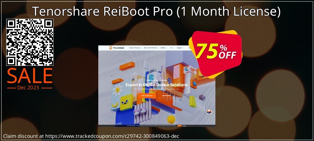 Tenorshare ReiBoot Pro - 1 Month License  coupon on Valentine discount