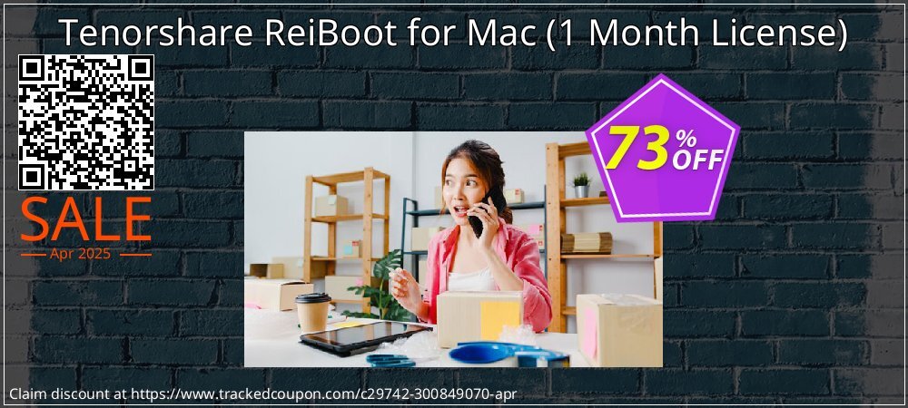 Tenorshare ReiBoot for Mac - 1 Month License  coupon on National Walking Day discount