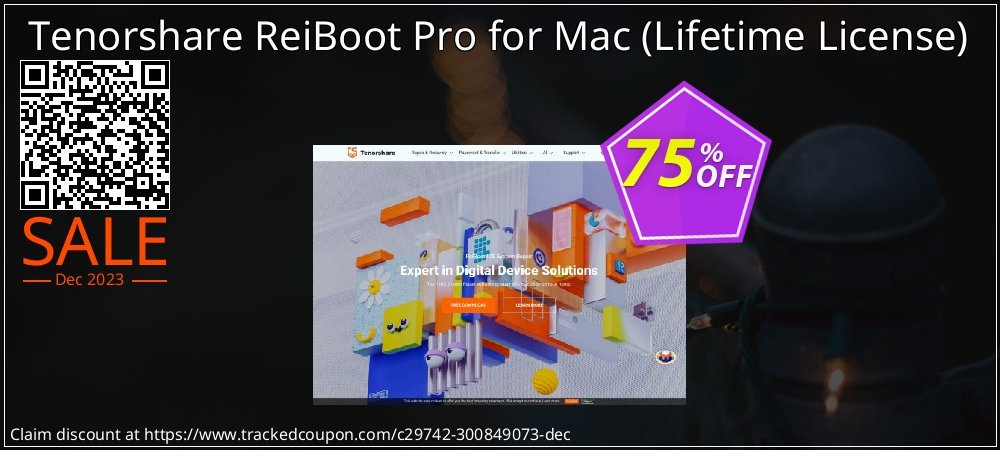 Tenorshare ReiBoot Pro for Mac - Lifetime License  coupon on Navy Day discount