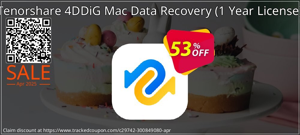 Tenorshare 4DDiG Mac Data Recovery - 1 Year License  coupon on Mother's Day offering sales