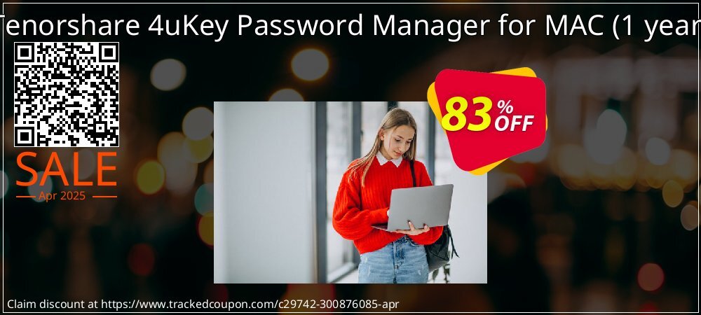 Tenorshare 4uKey Password Manager for MAC - 1 year  coupon on National Walking Day sales