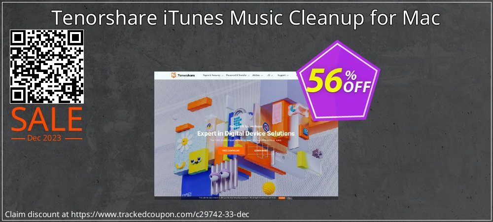 Tenorshare iTunes Music Cleanup for Mac coupon on Mountain Day sales