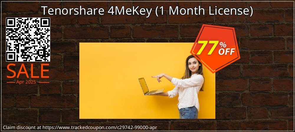 Tenorshare 4MeKey - 1 Month License  coupon on World Backup Day discounts