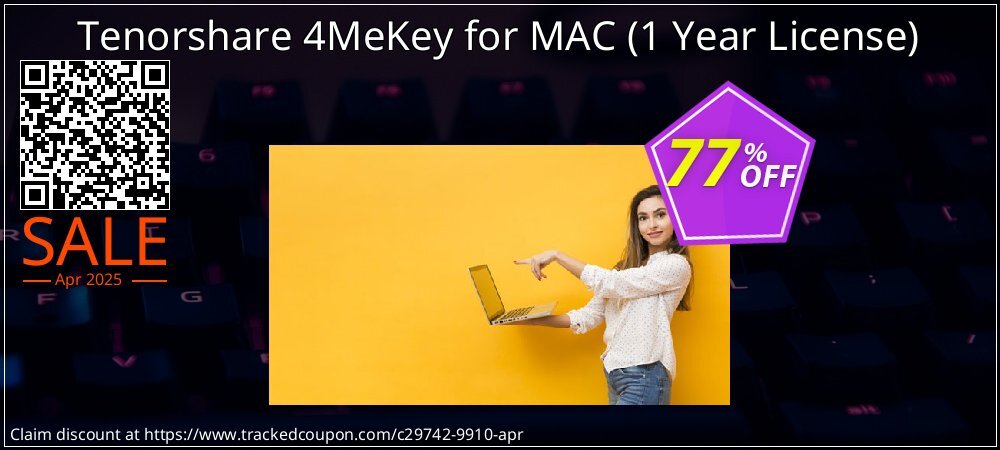 Tenorshare 4MeKey for MAC - 1 Year License  coupon on National Walking Day sales