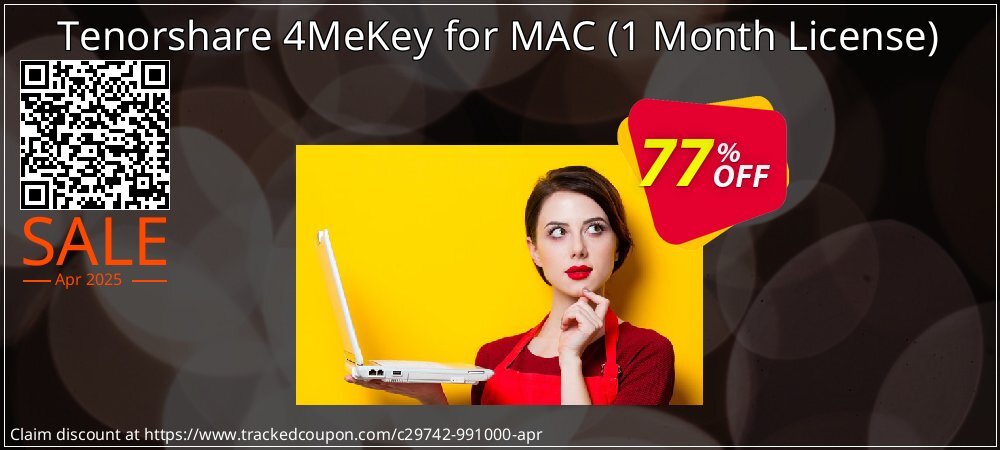 Tenorshare 4MeKey for MAC - 1 Month License  coupon on National Walking Day sales