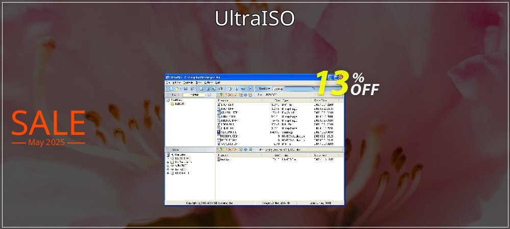 UltraISO coupon on Palm Sunday discount