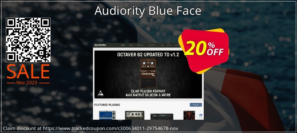 Audiority Blue Face coupon on Easter Day offering sales