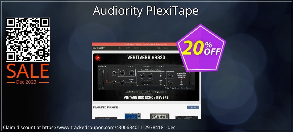 Audiority PlexiTape coupon on World Party Day super sale