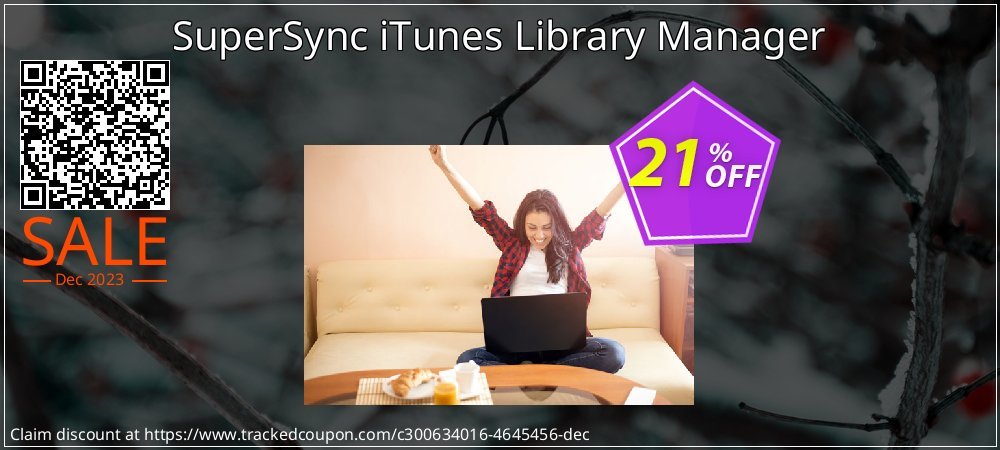 SuperSync iTunes Library Manager coupon on World Party Day offering sales
