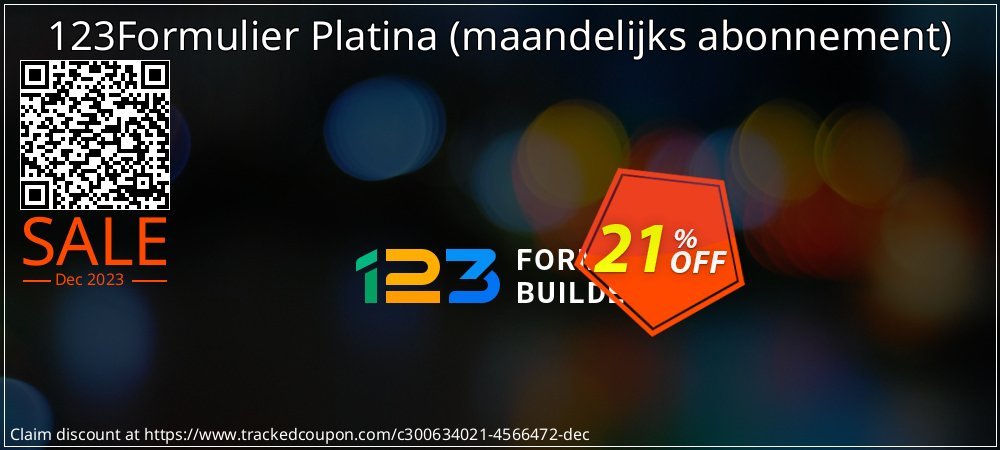 123Formulier Platina - maandelijks abonnement  coupon on April Fools' Day deals