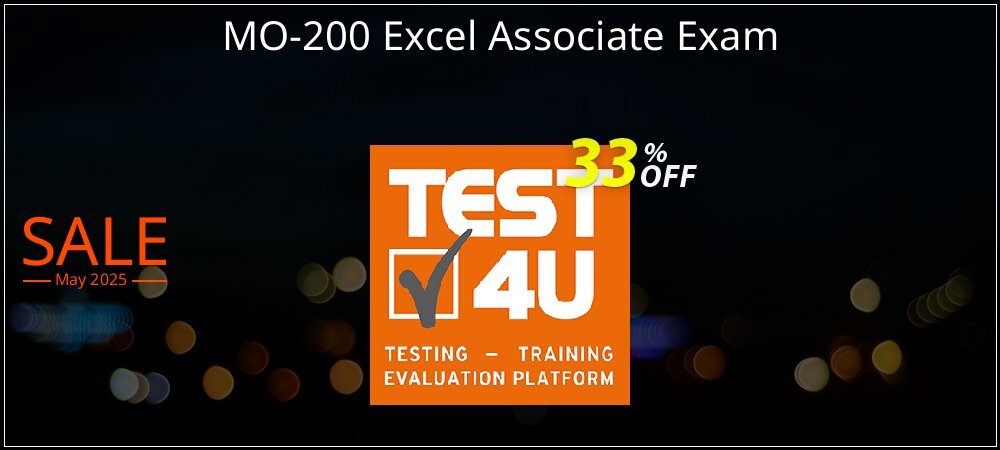MO-200 Excel Associate Exam coupon on National Memo Day discounts