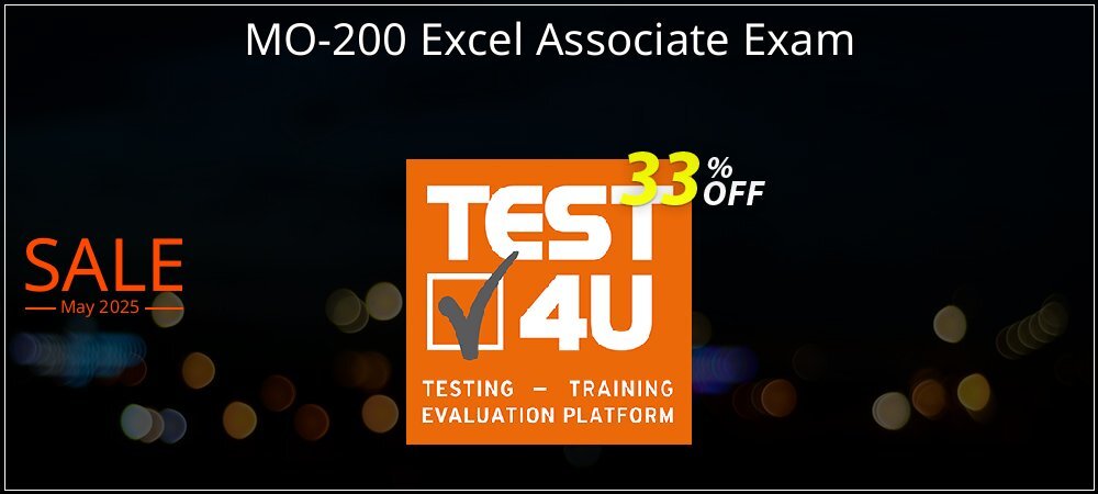 MO-200 Excel Associate Exam coupon on April Fools' Day super sale