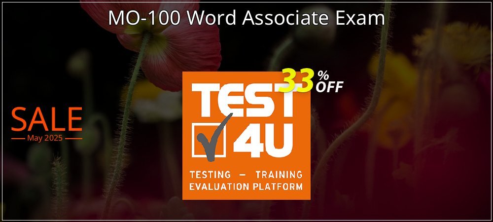 MO-100 Word Associate Exam coupon on National Memo Day promotions
