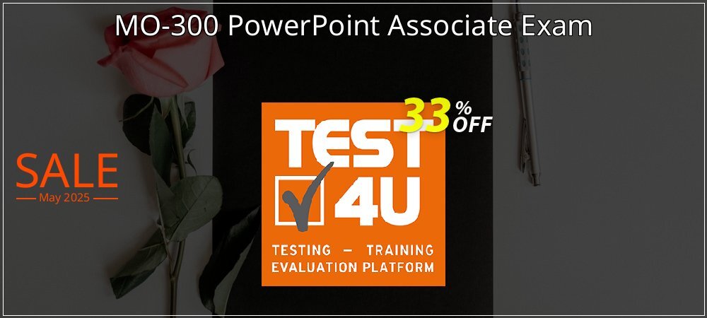 MO-300 PowerPoint Associate Exam coupon on National Walking Day discounts