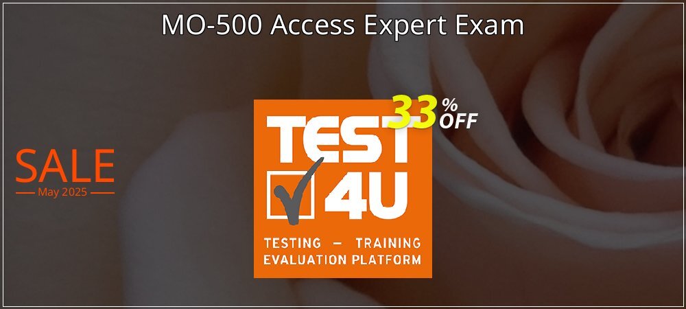 MO-500 Access Expert Exam coupon on National Memo Day offering sales