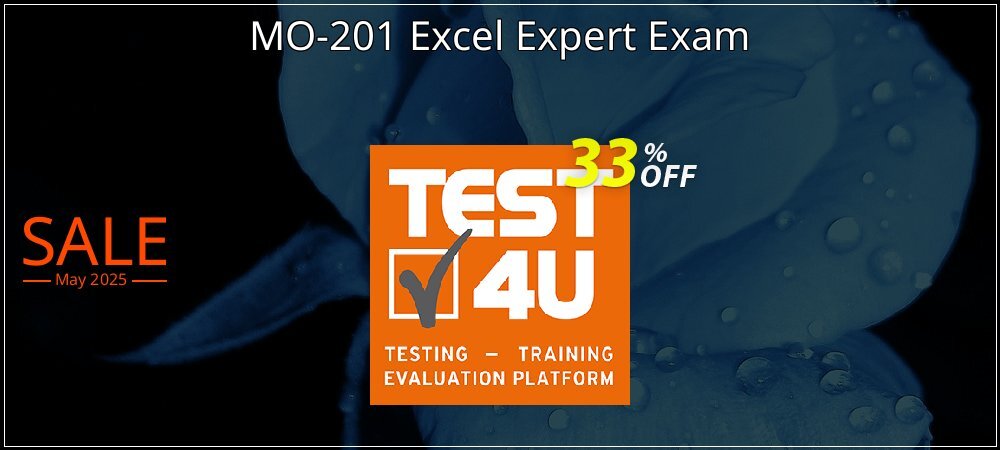 MO-201 Excel Expert Exam coupon on World Party Day discounts