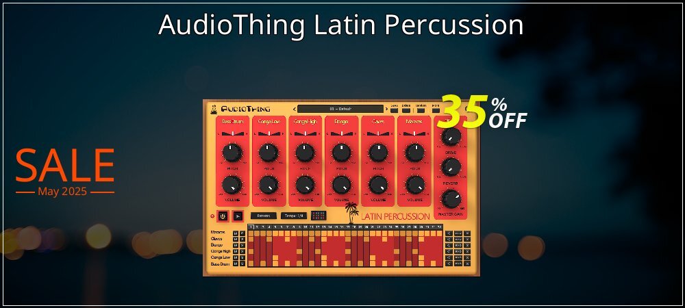 AudioThing Latin Percussion coupon on Graduation 2025 deals