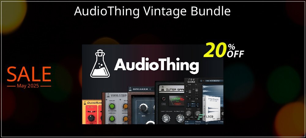 AudioThing Vintage Bundle coupon on Graduation 2025 sales
