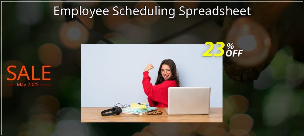 Employee Scheduling Spreadsheet coupon on April Fools' Day offer