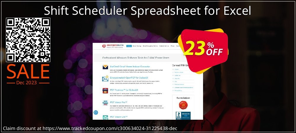 Shift Scheduler Spreadsheet for Excel coupon on Christmas super sale