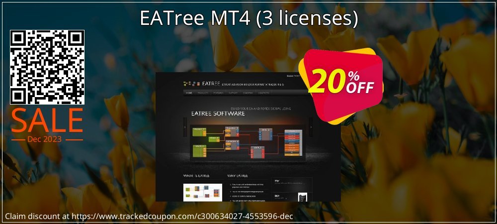 EATree MT4 - 3 licenses  coupon on World Party Day deals
