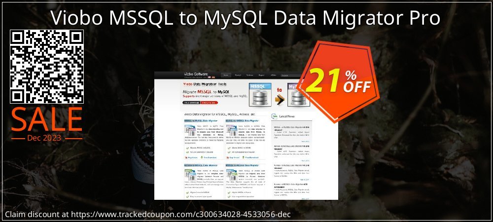 Viobo MSSQL to MySQL Data Migrator Pro coupon on World Party Day sales