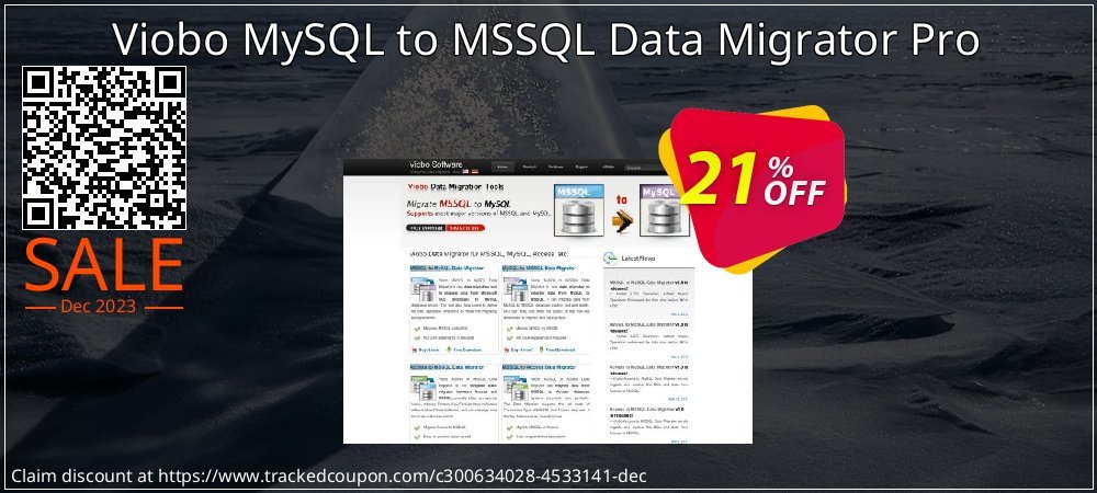 Viobo MySQL to MSSQL Data Migrator Pro coupon on World Party Day offering discount