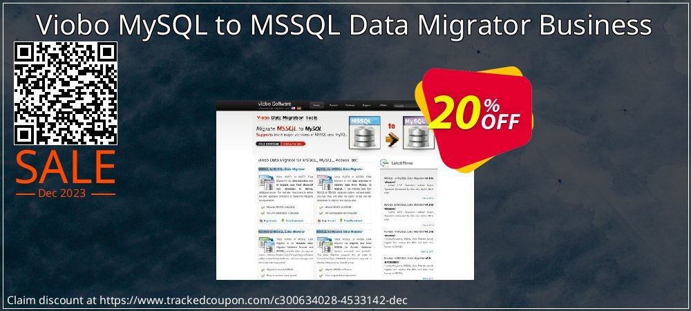 Viobo MySQL to MSSQL Data Migrator Business coupon on April Fools' Day offering sales