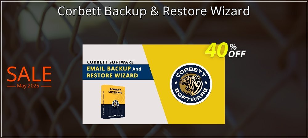 Corbett Backup & Restore Wizard coupon on Easter Day offering discount